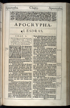 First book of the Apocrypha section in the AV of 1611